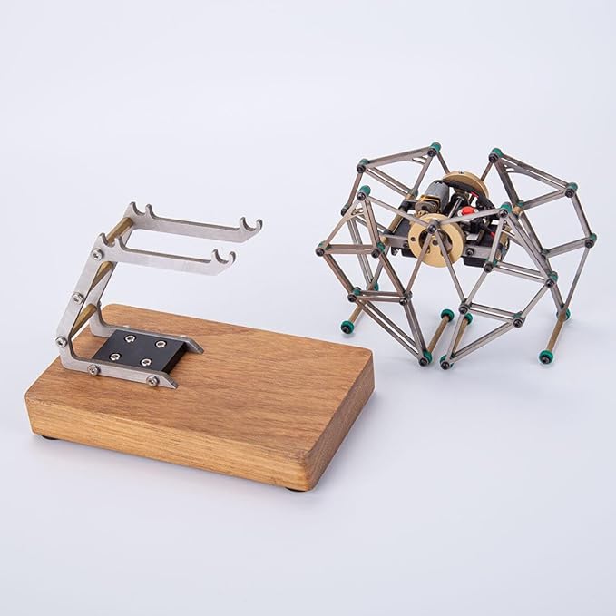 Gear-Driven Walking Model with Base, 3D Metal Experimental Science Toy for Adults