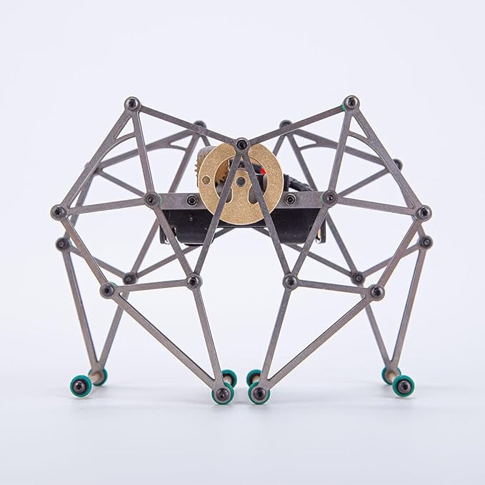 Gear-Driven Walking Model with Base, 3D Metal Experimental Science Toy for Adults