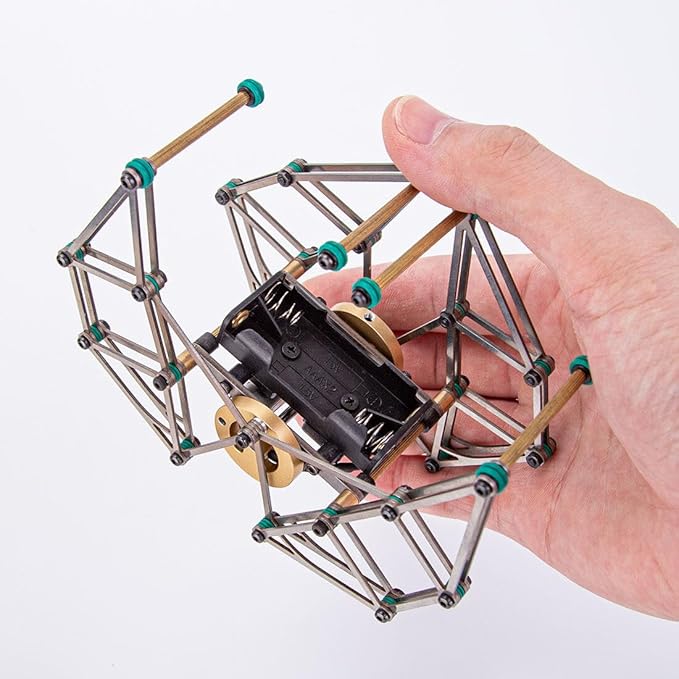 Gear-Driven Walking Model with Base, 3D Metal Experimental Science Toy for Adults