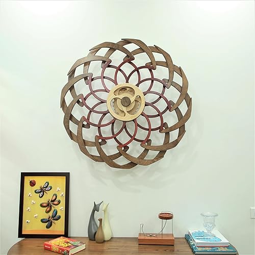 Handcrafted Kinetic Wall Art 'DejaVu' - 10 hours of Run time - No power needed